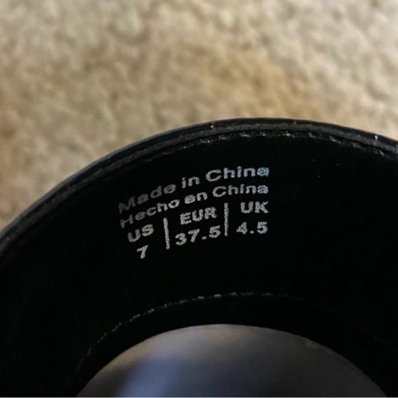 NWOB ALDO Faux Fur Black Mules Size 7 - Picture 4 of 4